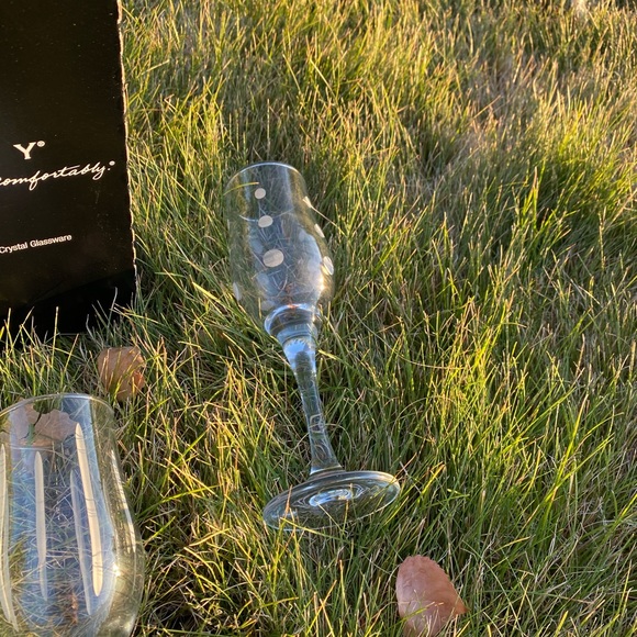 RARE LA Z BOY Diamond engraved crystal glassware - Picture 4 of 11